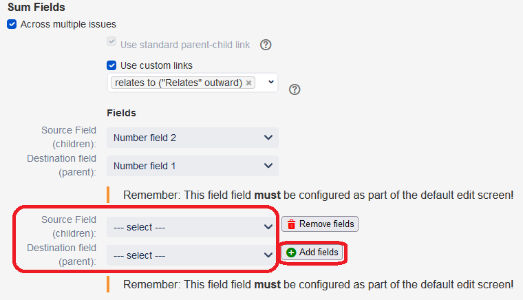 Adding more fields